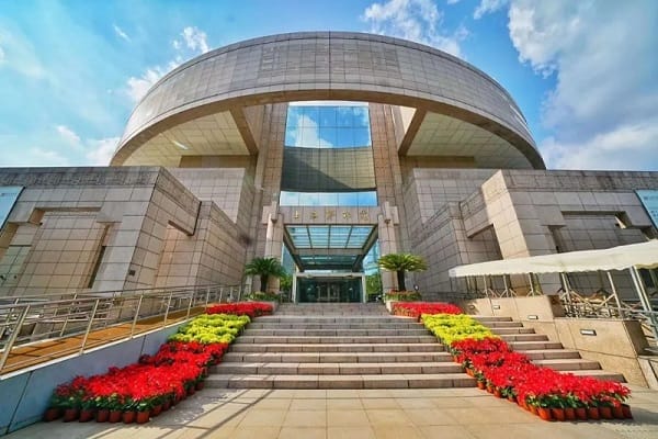 Modern Shanghai Museum galleries with glass design, ideal for conferences and events.