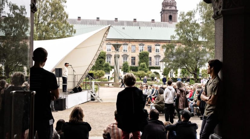 Apollo Courtyard at Copenhagen Jazz Festival 2024, stage set for outdoor music event.