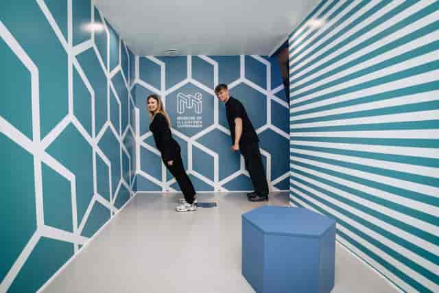 Forhallen venue in Copenhagen, featuring unique wall patterns for engaging events.