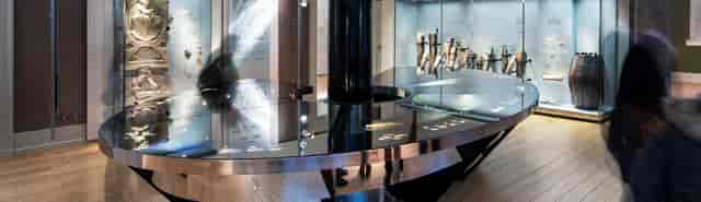 Archaeological Workshop at Copenhagen Museum with interactive displays for educational events.