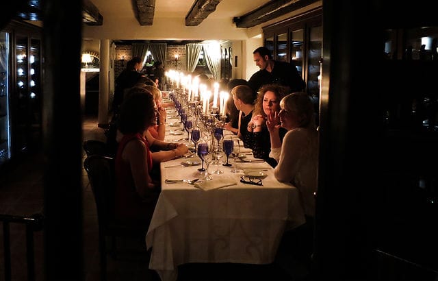 Intimate dining setup at Ristorante San Giorgio for elegant private events.