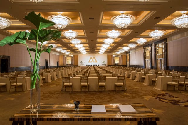 Elegant Grand Ballroom in Jakarta for corporate conferences and events.