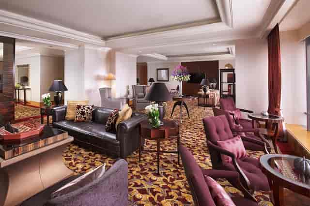 Luxurious Club Lounge at Ritz-Carlton Jakarta for meetings and networking events.