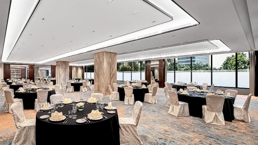 Elegant event space at Uluwatu, Gran Meliá Jakarta, ideal for formal gatherings and banquets.