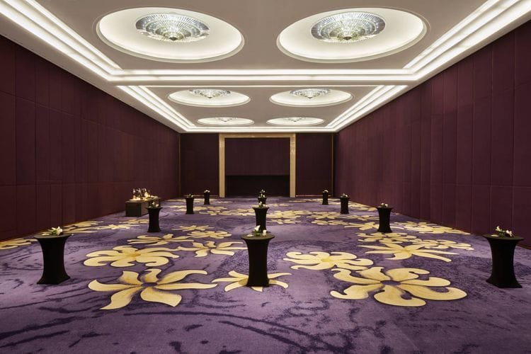 Elegant Dian Ballroom, Raffles Jakarta: versatile space for corporate events and receptions.