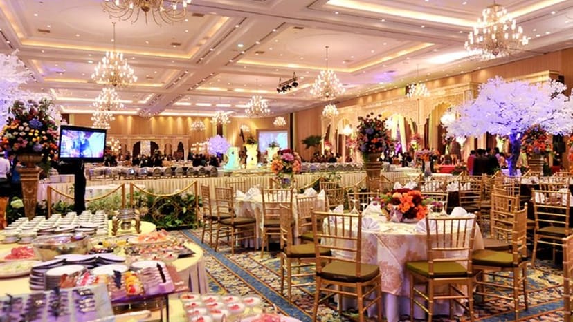 Elegant banquet hall in Jakarta Convention Center for weddings and corporate events.