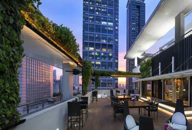 Sophisticated rooftop venue at UNA Private Venue, perfect for upscale gatherings in Jakarta.