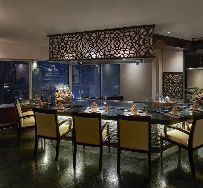 Upscale dining area in UNA Private Venue, Jakarta for elegant private events.