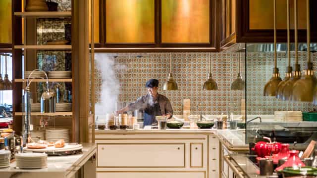 Elegant kitchen at InterContinental Jakarta for catering and private dining events.