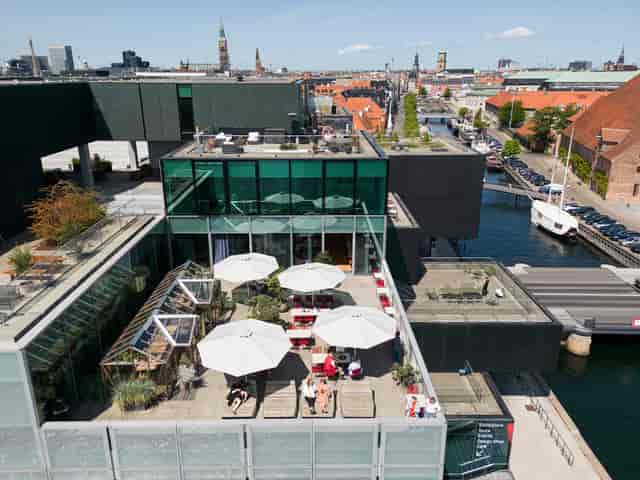 Rooftop conference room at Danish Architecture Center for unique outdoor events