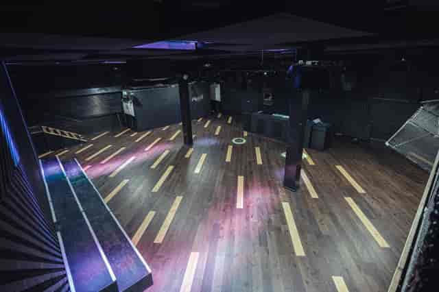 No90 Hackney Wick venue, DJ booth, event, party