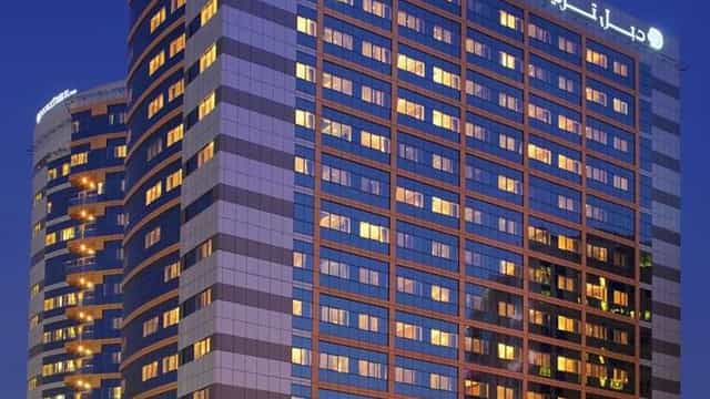 Reyhan board room at DoubleTree Dubai, modern architecture for corporate events.