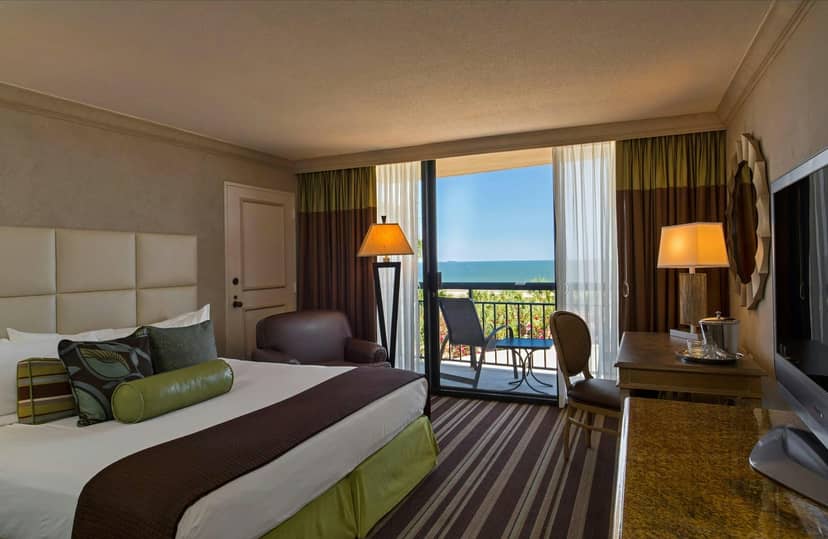 Grand Ballroom at The San Luis Resort with ocean view, perfect for conferences and retreats.