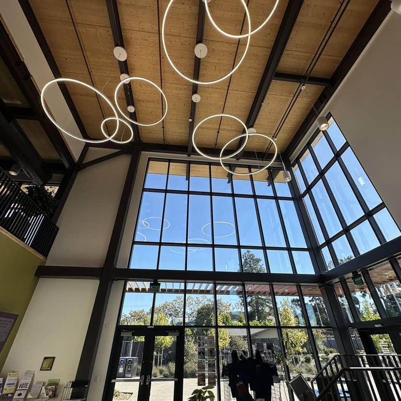 Spacious Moscone Community Room with natural light, ideal for meetings and events.