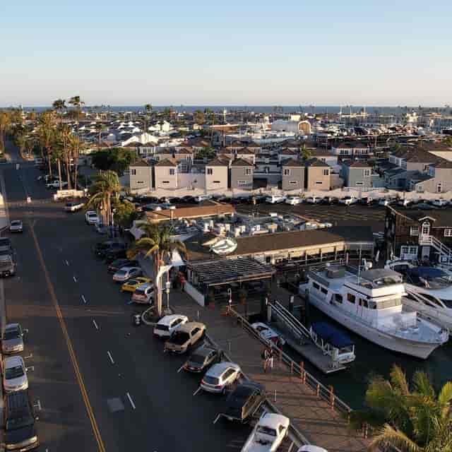Waterfront restaurant view at Bluewater Grill, perfect for outdoor events and gatherings.