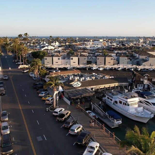 Waterfront restaurant view at Bluewater Grill, perfect for outdoor events and gatherings.