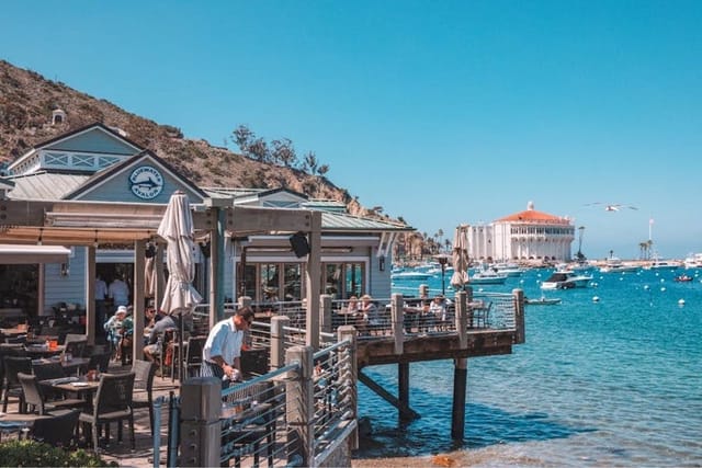 Waterfront venue at Bluewater Grill, perfect for outdoor meetings and retreats.