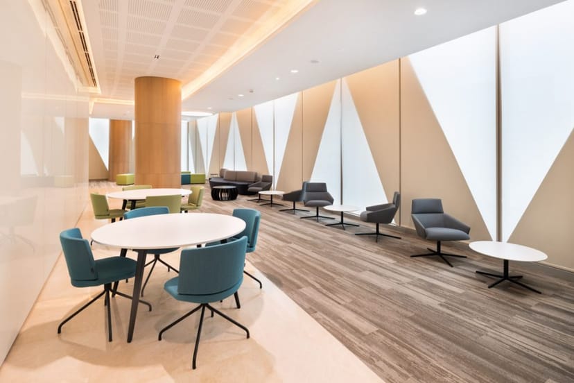 Modern boardroom at Al Jalila Foundation, ideal for meetings and networking events.