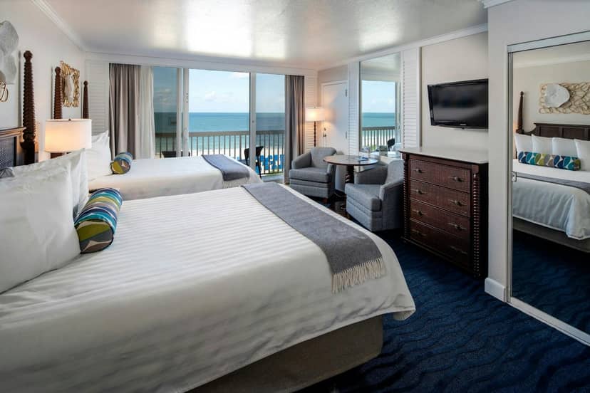 Island Ballroom at TradeWinds Resort with ocean view, ideal for events and meetings.