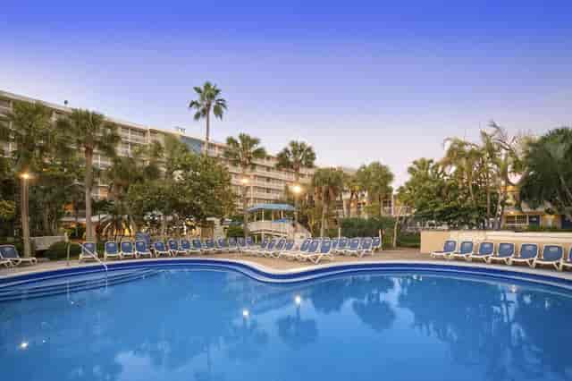 Island Ballroom at TradeWinds Resort, a poolside venue for events and meetings.