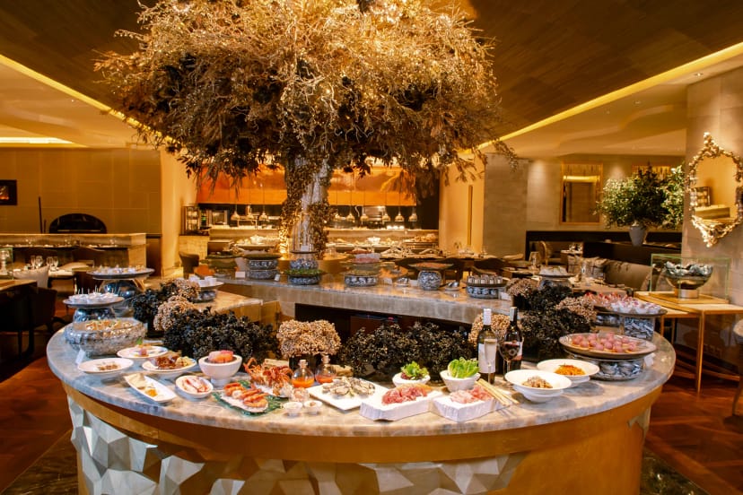 Lavish buffet setup at il Mare, Hotel Mulia, perfect for corporate events and celebrations.