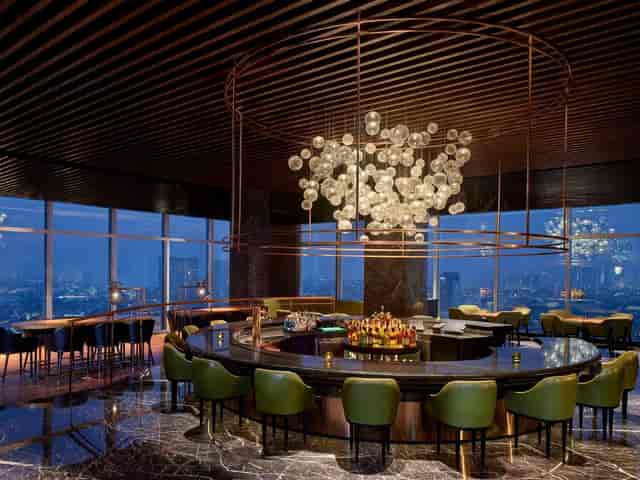 Elegant Private Bar in Bar Indonesia with modern design for cocktail receptions.