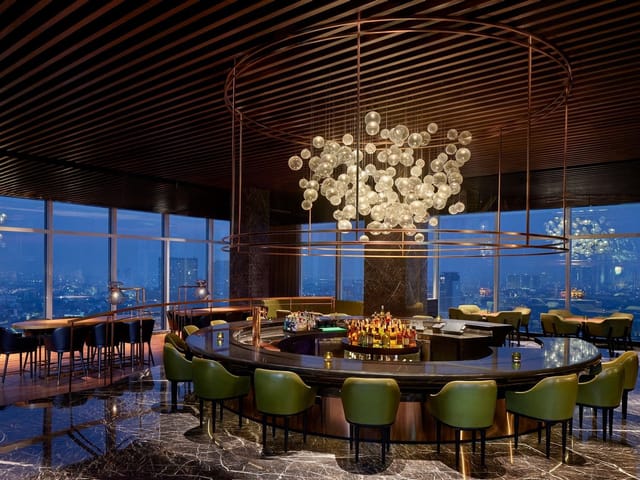 Elegant Private Bar in Bar Indonesia with modern design for cocktail receptions.