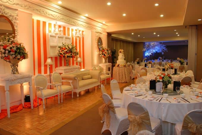 Elegant Sapphire Room at Kristal Hotel, perfect for upscale weddings and formal events.