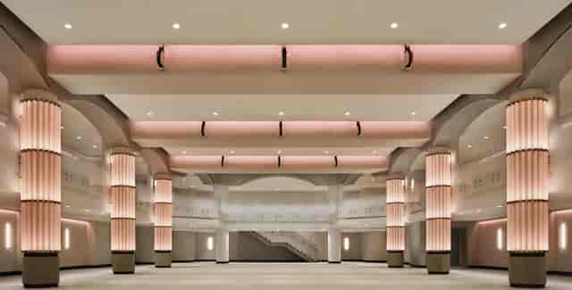 Spacious Hamilton Hotel Prefunction venue with high ceilings for conferences and weddings.
