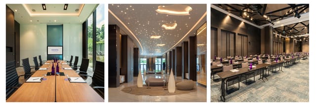 Modern conference room at Novotel Singapore Clarke Quay for professional events