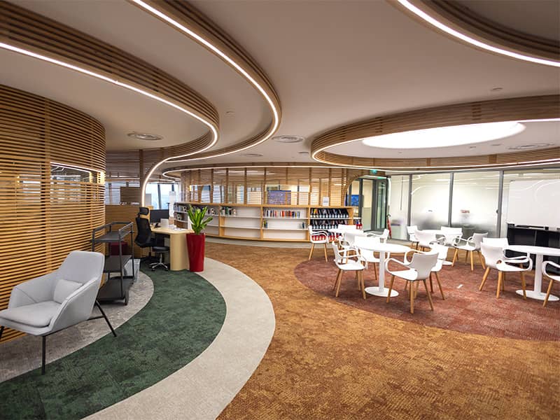 Modern meeting room at Tanglin Trust School, perfect for workshops and networking events.