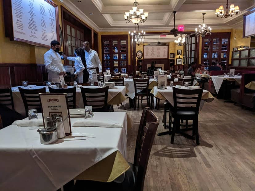 Clark Construction Classroom: elegant restaurant setup for private events and gatherings.