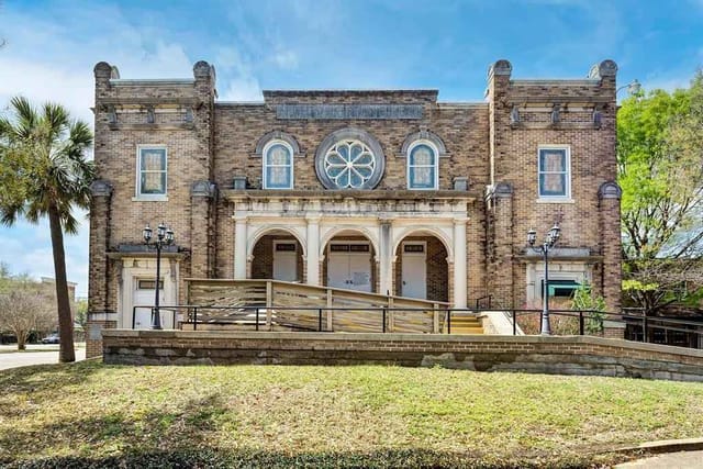 Lambert Hall venue with elegant façade, ideal for weddings and corporate events.