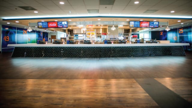 Spacious Club Level Concourse at Minute Maid Park, ideal for events and gatherings.