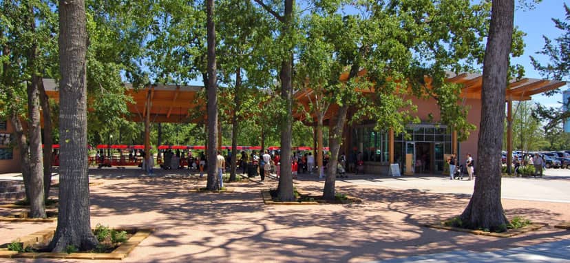 Houston Astros Foundation Pavilion at Hermann Park, ideal for outdoor events and gatherings.