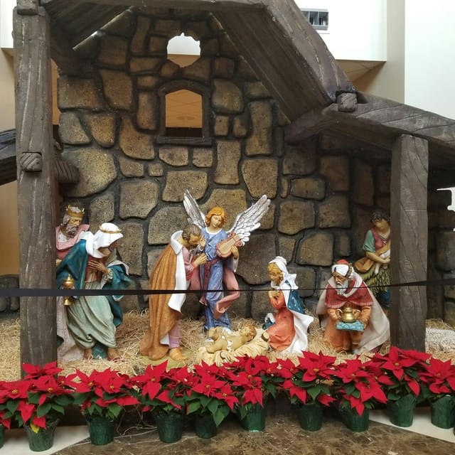 Nativity scene at Cypress Campus, perfect backdrop for holiday celebrations and gatherings.