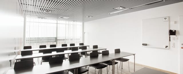 Modern conference room at Danish Institute, perfect for workshops and training sessions.