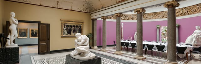 Elegant Empress Hall venue with classical columns for cultural events and galas.