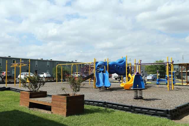 Vibrant playground in Willow Creek Community Room, perfect for family-friendly events.