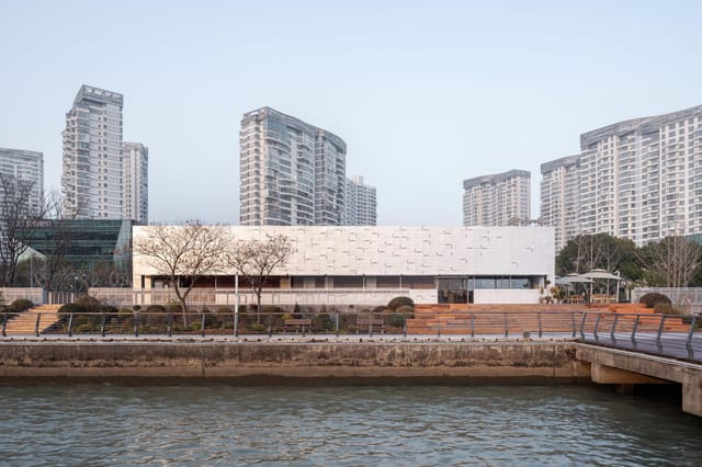 Modern event venue in Xuhui District with sleek design, perfect for meetings and gatherings.