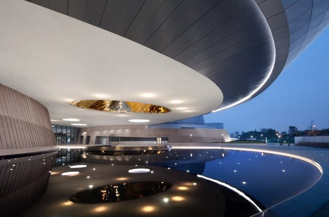 Colloquium Hall at Shanghai Astronomical Observatory with sleek design for conferences and events.