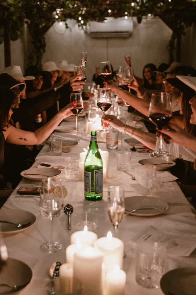 Private dining room with candles for elegant celebrations and intimate gatherings.