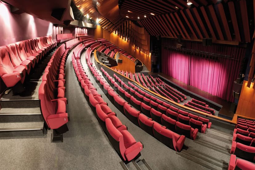 Grand Auditorium Louis Lumiere with tiered seating, ideal for corporate events and performances.