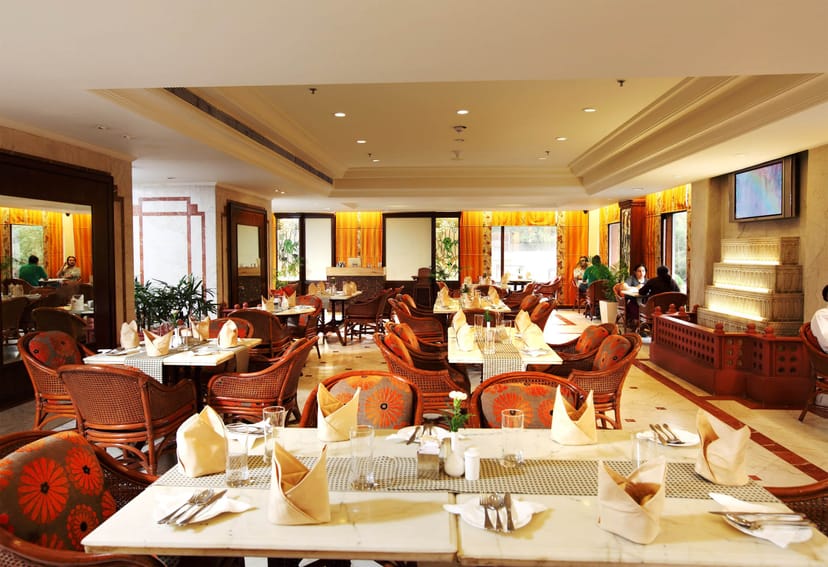 Elegant restaurant suites at The Ashok, ideal for meetings and corporate events.