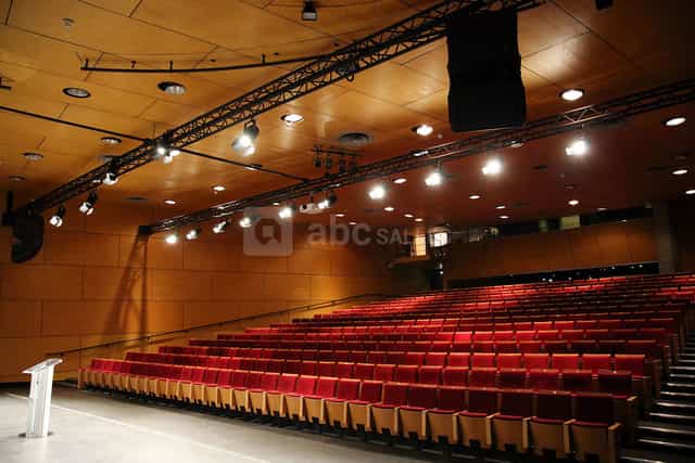 Lille Grand Palais auditorium with tiered seating for conferences and presentations.