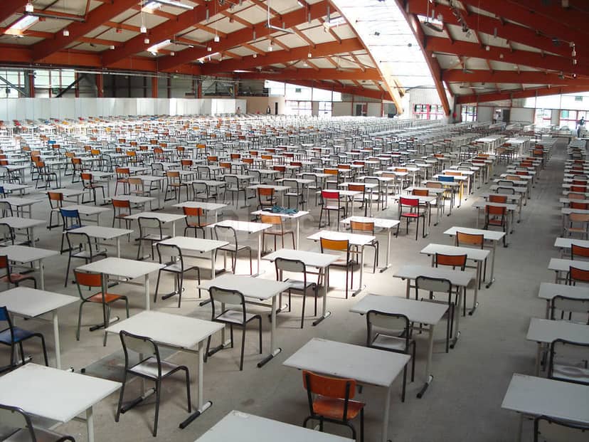 Parc Expo, spacious venue with high ceilings for conferences and events.