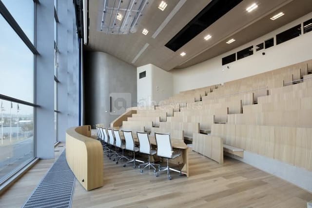 Elegant auditorium at Carré des Docks for corporate events and seminars.