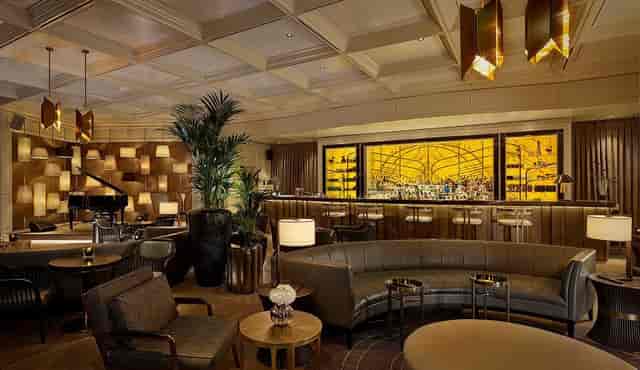 Luxurious lounge at The Ritz-Carlton, Berlin for intimate meetings and networking events.
