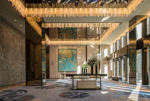 Elegant Grand Ballroom Foyer at Four Seasons Hotel Seoul for high-end events and meetings.