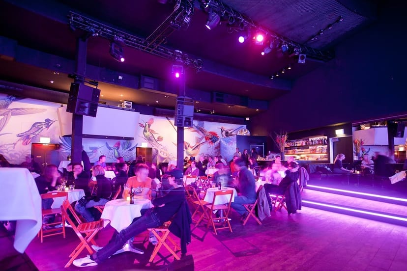 Vibrant Plaza Klub nightclub with ambient lighting for dynamic events and receptions.